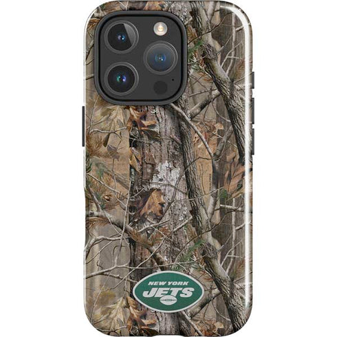 NFL New York Jets Realtree AP Camo iPhone 16 Pro Impact Case